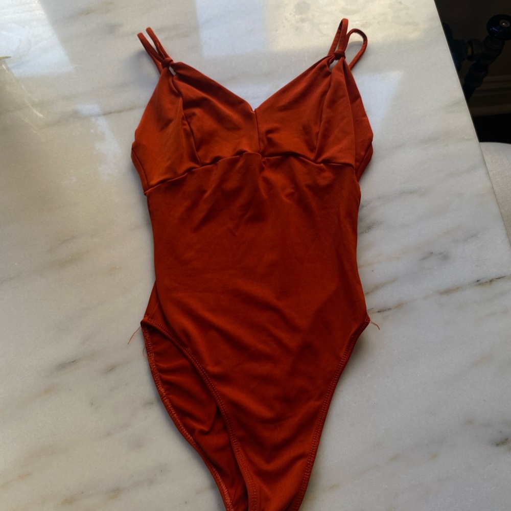Eurotard Rust Orange High Cut Leotard